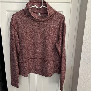 Lululemon Heathered Burgundy Top